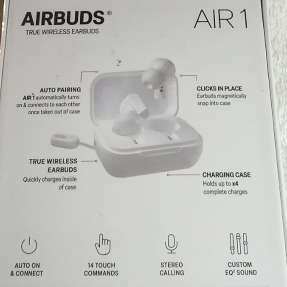 AIBUDS AIR 1 ALL DAY COMFORT WITH CASE! NEW IN BOX - Picture 3 of 5